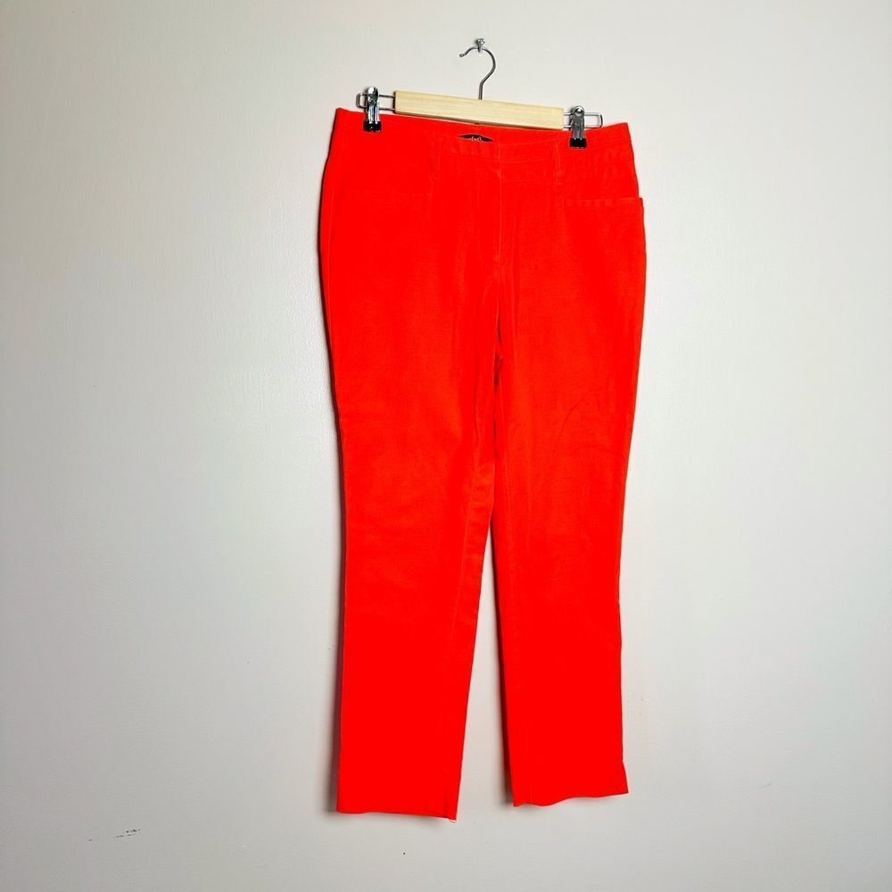 Clearance! Tomato Red Rafaella Cotton Pants Size 6 EUC